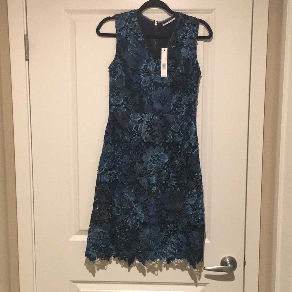 T Tahari Elora A-Line Lace Dress